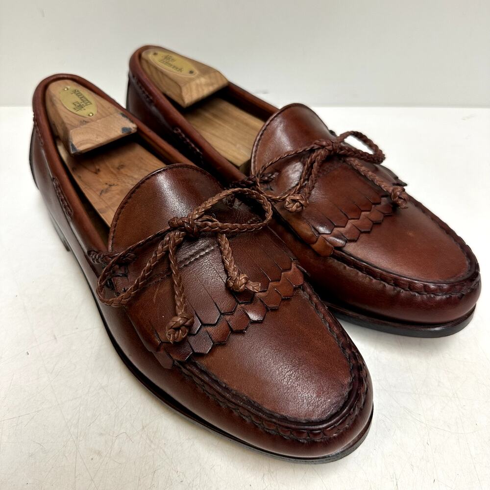 VGUC Rancourt & Co. x FootJoy Tassel Loafer Kiltie Made in Maine USA 10 Wide E